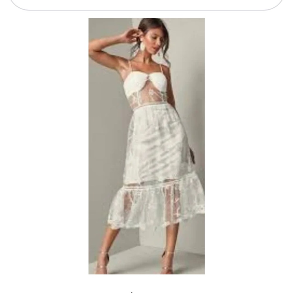 Venus White Lace Party Dress. NWOT